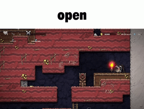 Video Game Screen With Open Text GIF
