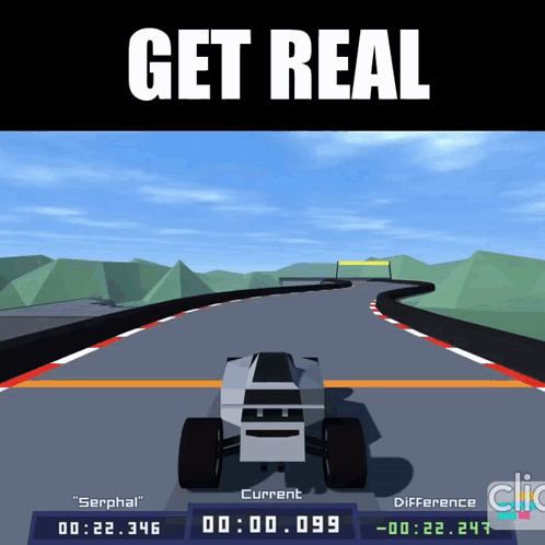 A Video Game With The Words Get Real On The Top GIF