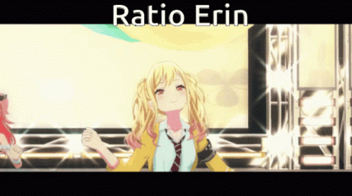 a video of a girl dancing with the words ratio erin above her