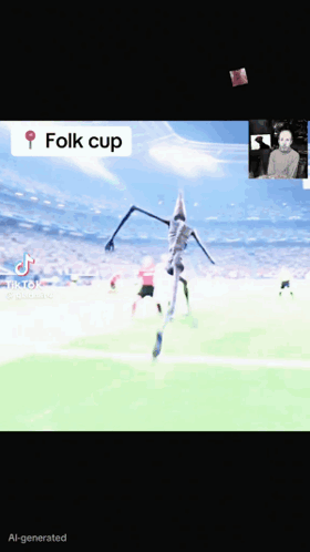 A Video Of A Soccer Game That Says Folk Cup On It GIF
