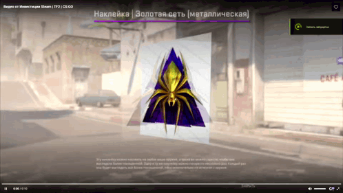 A Video Of A Spider Is Displayed On A Screen GIF