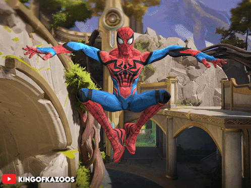 A Video Of A Spider Man Is Being Played By Kingofkazoos GIF