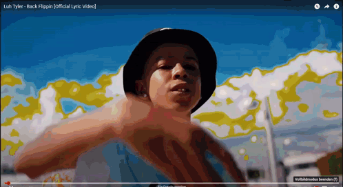 A Video Of Luh Tyler 'S Back Flippin Official Lyric Video Is Shown GIF