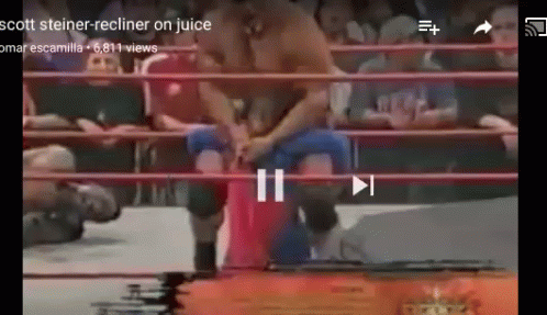 A Video Of Scott Steiner Recliner On Juice Is Shown GIF