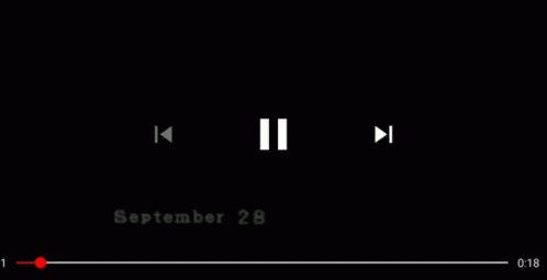 a video player is playing a video with the date september 28th on the screen .