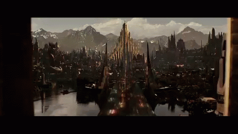 City View With Mountains In Background GIF