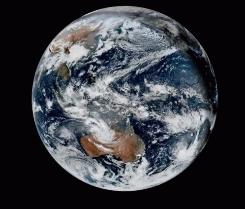A View Of The Earth From Space Shows The United States GIF