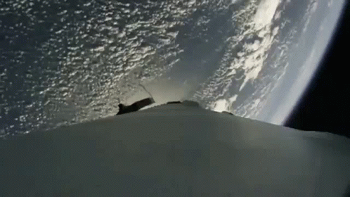A View Of The Earth From Space With A Few Clouds GIF