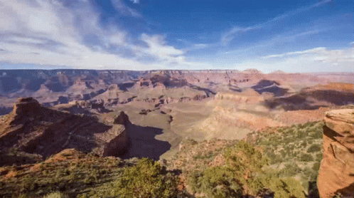 A View Of The Grand Canyon On A Clear Day GIF