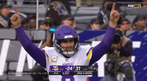 A Vikings Football Player Giving A Thumbs Up GIF