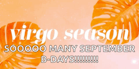 a virgo season sign that says soooo many september b days