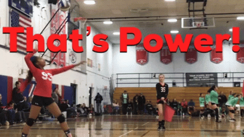 A Volleyball Player In A Red Jersey With The Number 93 Throws The Ball GIF