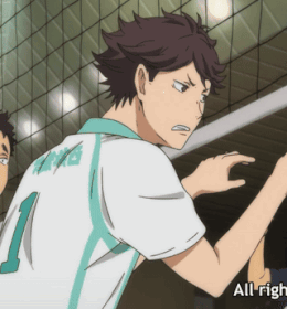 A Volleyball Player With The Number 1 On The Back Of His Jersey GIF