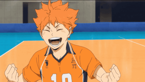 A Volleyball Player With The Number 10 On His Jersey Is Laughing GIF