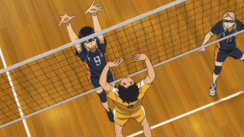 A Volleyball Player With The Number 11 On The Back Of His Shirt GIF