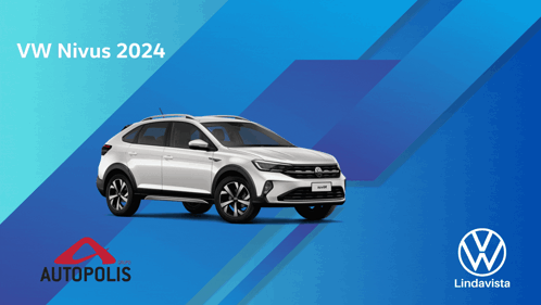 A Vw Nivus 2024 Is Advertised By Autopolis And Lindavista GIF