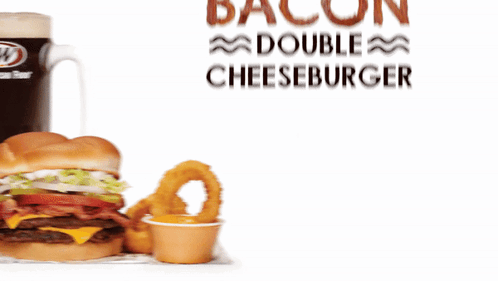 A&W Bacon Double Cheeseburger