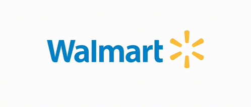 A Walmart Logo With A Yellow Star On It GIF