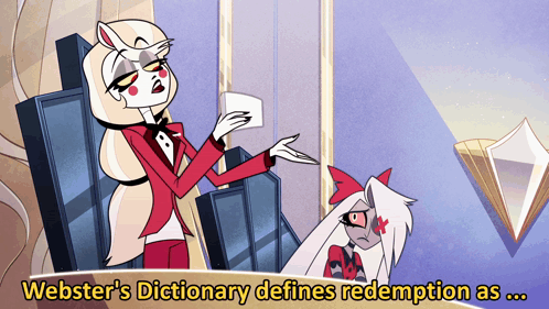 A Webster 'S Dictionary Defines Redemption As GIF