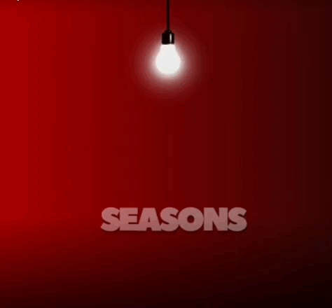 A Welcome Your Seasons Room Sign With A Light Bulb GIF