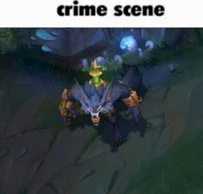 A Werewolf With A Witch On Its Back Is In A Video Game Scene . GIF