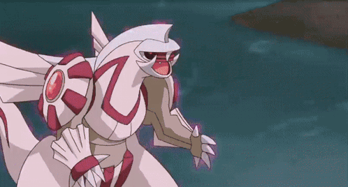 A White And Red Pokemon With A Red Circle On Its Chest GIF