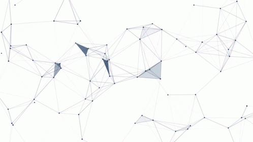 a white background with blue lines and dots
