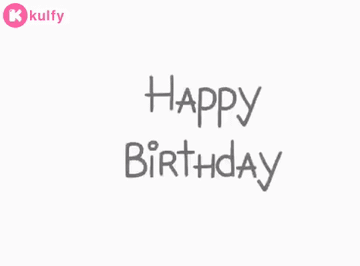A White Background With The Words Happy Birthday Written On It . GIF