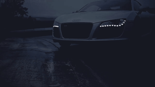 A White Car With The Name Miroslav On It GIF