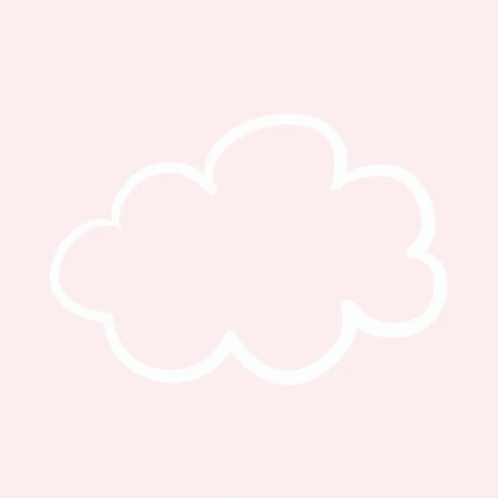 A White Cloud Is On A Pink Background GIF