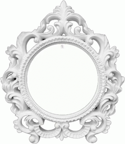 A White Picture Frame Has A Picture Of A Person In It GIF