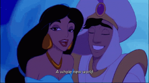 A Whole New World Aladdin Movie GIF