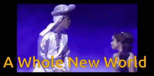A Whole New World Aladdin Stage Play GIF