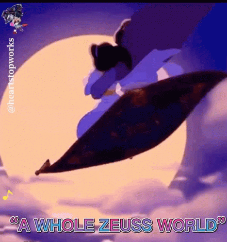 A Whole New World Aladdin Zeus Meme GIF