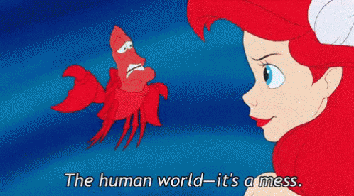 A Whole New World Ariel And Sebastian GIF
