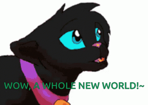 A Whole New World Black Warrior Cat GIF