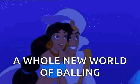 A Whole New World Of Balling Meme GIF