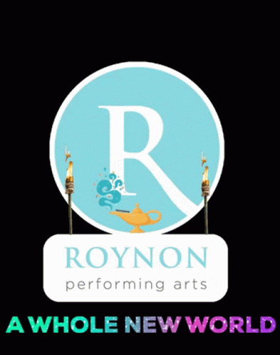 A Whole New World Roynon Logo Text GIF