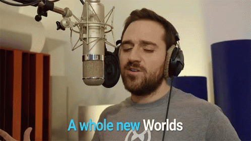 A Whole New World Youtuber Cover Song GIF