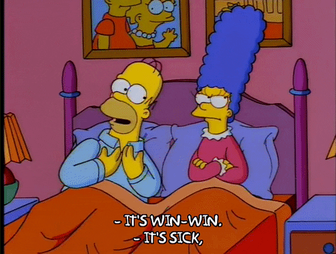 A Win Is A Win The Simpsons GIF