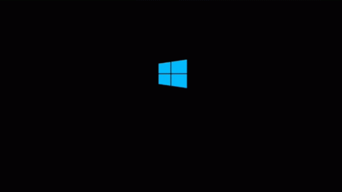 A Windows Logo Is Displayed On A Black Background . GIF