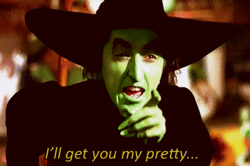 A Witch Says I 'Ll Get You My Pretty In A Pixelated Image GIF