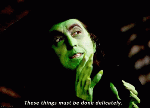 A Witch Says These Things Must Be Done Delicately GIF