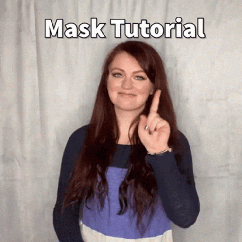 A Woman Giving The Middle Finger With The Words Mask Tutorial Written Above Her GIF