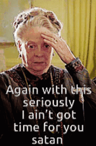 Woman Holding Forehead With Seriously Again GIF