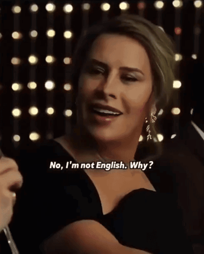 A Woman In A Black Dress Is Saying No Because You Have Something .. GIF