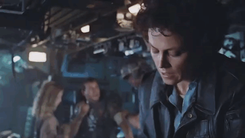A Woman In A Black Jacket Is Talking About Taking Off And Nuking The Entire Site From Orbit . GIF
