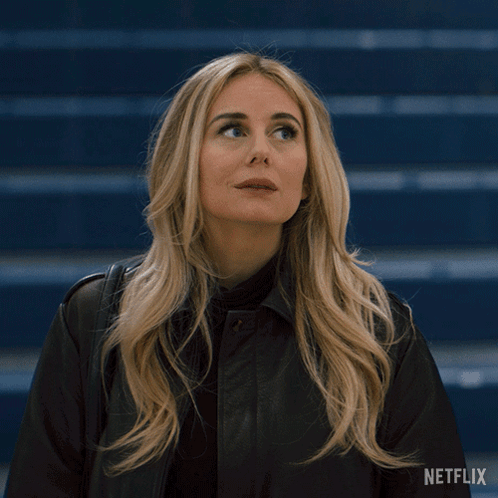 Woman In Black Jacket Says Okay GIF