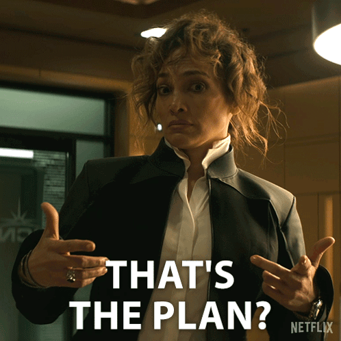Woman In Black Jacket Saying That's The Plan Netflix GIF