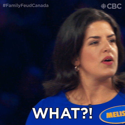 A Woman In A Blue Shirt Says What On The Screen GIF